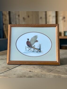 Vintage Windsor Art "Ring-Necked Pheasant" Wildlife Framed Print